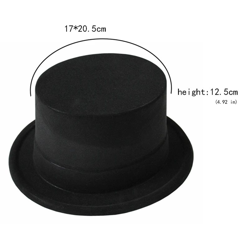 Шляпа на Хеллоуин, шляпа на Хеллоуин, плоская черная шляпа, джазовая сцена, для мужчин и женщин