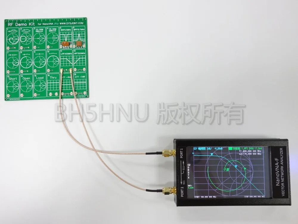 NanoVNA-F VNA HF VHF УВЧ векторная сетевая антенна анализатор+ 4,3 дюймов ips lcd+ металлический чехол+ аккумулятор 5000 мАч