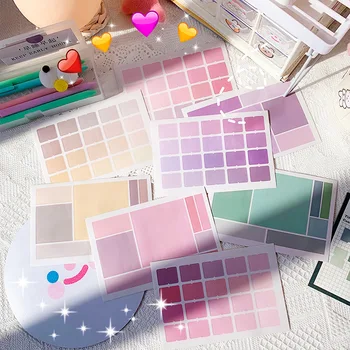 

8PCS/LOT Morandi Color Index Stickers Pack 162mm*106mm
