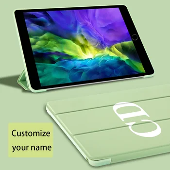 

iPad Case Custom Name For iPad Air 1 2 Cases Soft Silicone Back DIY Funda Protective Cover iPad 7th Generation Case Pro 11 2020