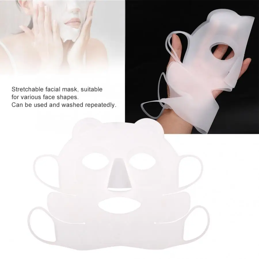Многоразовая силиконовая маска Panda Ear Hook для лица предотвращает испарение