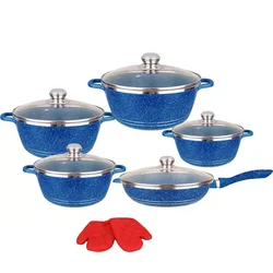 Cookware Cast Iron Enamel Sets Forged Aluminum Kitchenware Pots And Pans Non Stick Kitchen Cookware Set