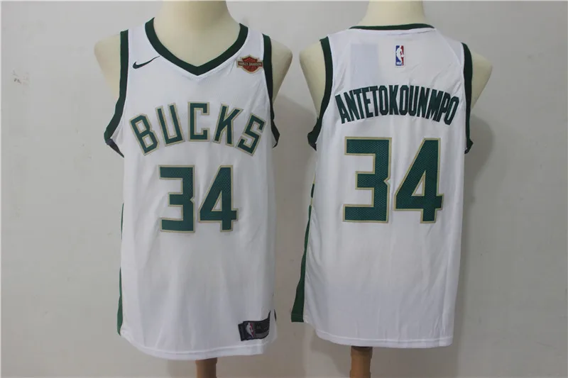 for men A+++ Качественная мужская футболка для взрослых#34 Giannis Antetokounmpo Milwaukee - Цвет: for men