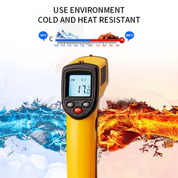 

New GM320 LCD IR Infrared Thermometer Non-Contact Digital Pyrometer Temperature Meter Point -50~380 Degree Termometr