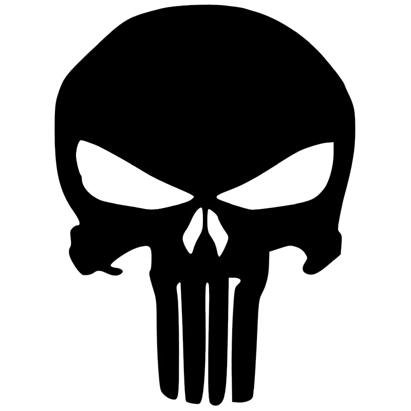 HungMieh 15*11.2cm Motorcycle Sticker Carbon Fiber Punisher Skull Moto Stickers Car Decal Vinyl Funny JDM for yamaha suzuki