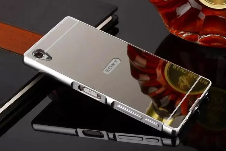 Роскошный чехол для телефона для sony Xperia M4 Aqua Z1 Z2 Z3 Z4 sony X XA XA1 XZ XA2 Z5 Compact M5 C5 алюминиевый зеркальный акриловый чехол - Цвет: Silver