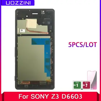 

5 Pcs LCD Display For Sony Xperia Z3 D6603 D6633 D6643 D6653 LCD Display Touch Screen Digitizer Assembly Replacement Frame