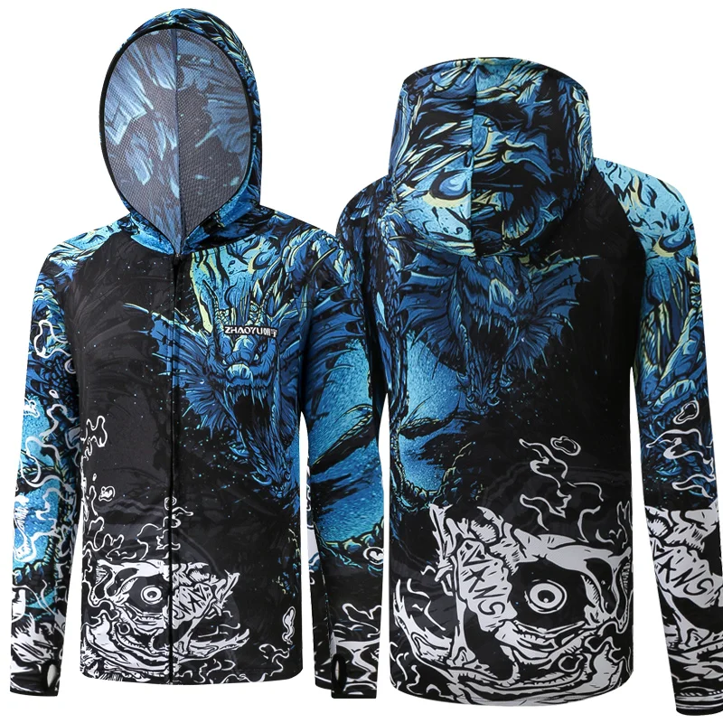 2020 новый стиль 6 размеров одежда для рыбалки быстросохнущая Солнцезащитная одежда анти-УФ жилеты для рыбалки куртка одежда для рыбалки