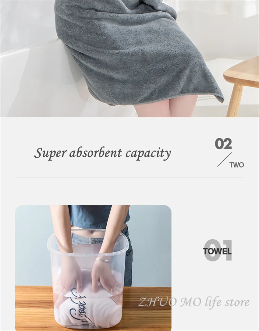 ZHUO MO 80* 160 cm embroidered cotton bath towel Super absorbent 35* 72 cm soft face towel Bathroom men women gifts for Adults