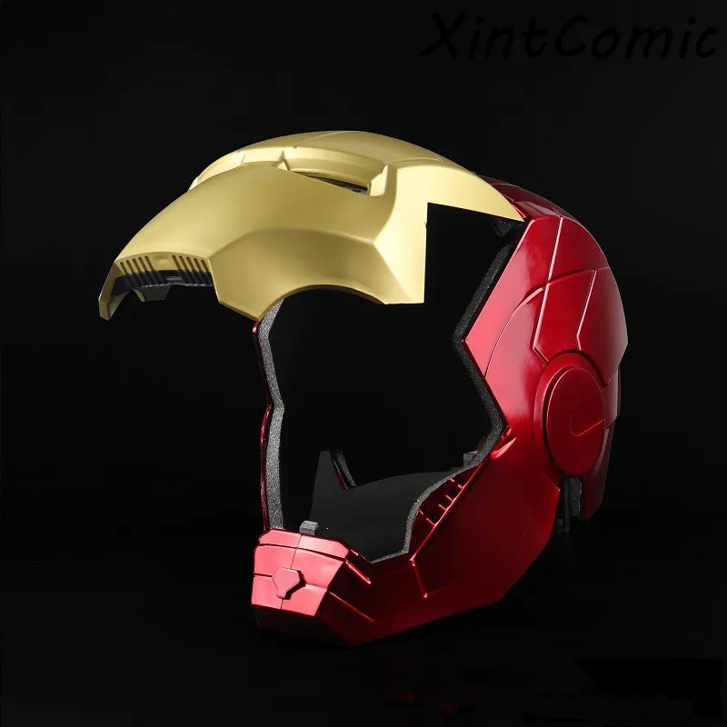Для Мстителей, для косплея Железного человека, маска Tony Stark, на всю голову, светодиодный, открытый шлем, ПВХ, маски для детей и взрослых, для Хэллоуина, вечерние, реквизиты