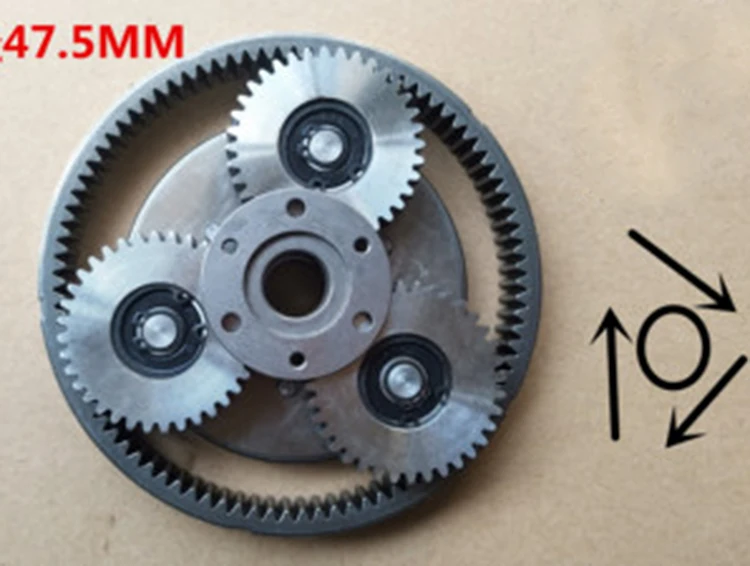 

1Set 36Teeth Steel Gear Diameter:47.5mm Thickness:13.5mm Electric Vehicle Motor Steel Gear+Gear Ring+Clutch