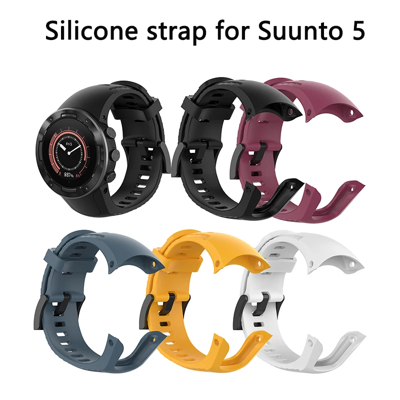 Браслет для Suunto 5 Смарт-часы аксессуары Открытый ремешок замена силиконовый браслет регулируемый