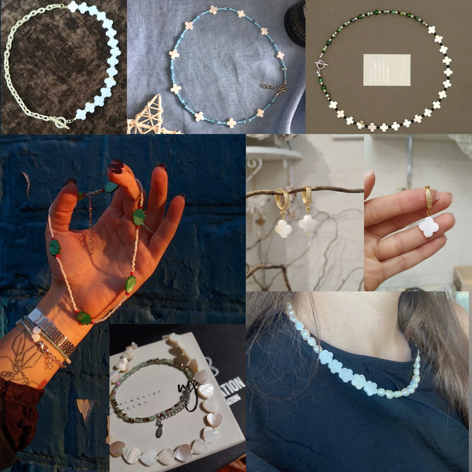 200 個の小さな星形のシリコーンルースビーズネックレスブレスレット