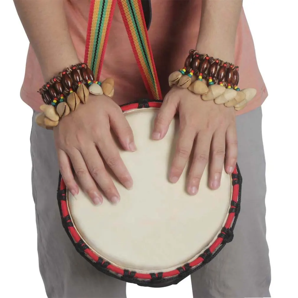 BianchiPatricia Dora Nutshell African Drum Hand Bell Drum Musical Instrument Bell Accessories 