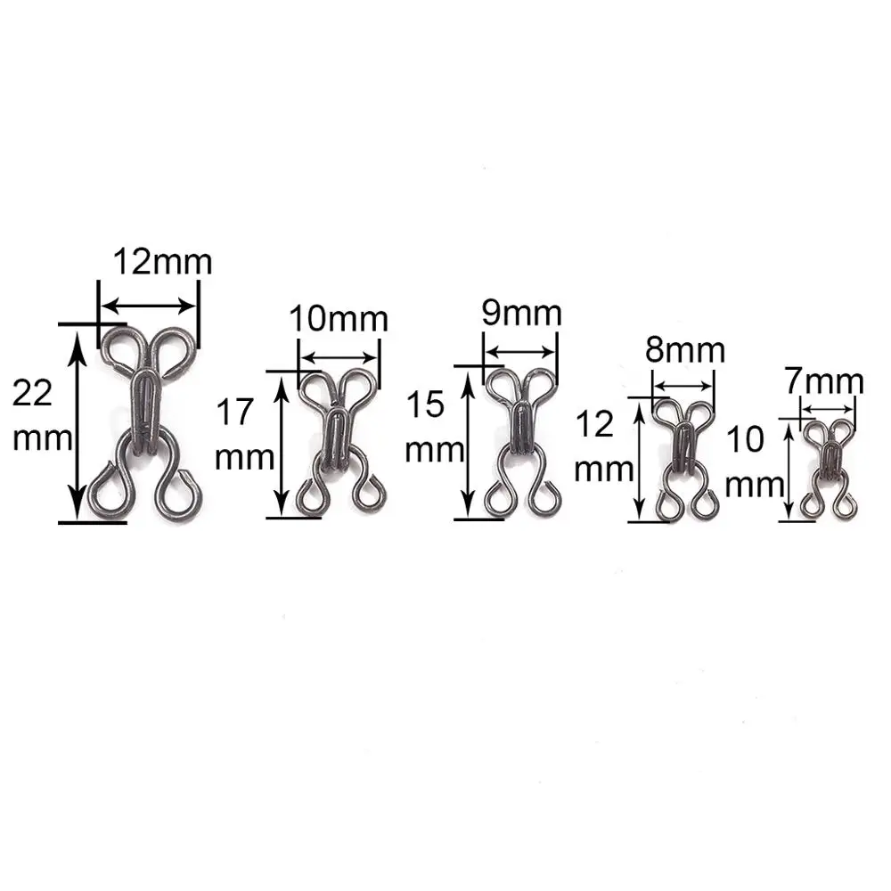 48Pcs Metal Buckle Button Shirt Hook and Eye Fastener for Bra Dress Corset Collar Bag Wraps Quilt Shirt Garment Accessories