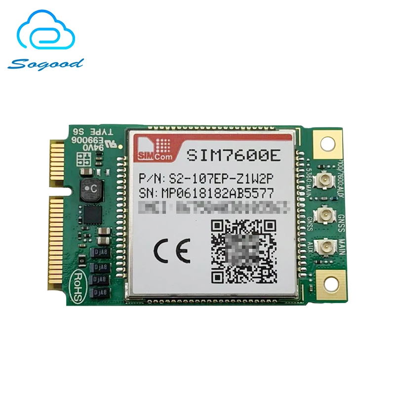 Módulo SIM7600E mini pcie LTE cat1, LTE FDD B1/B3/B5/B7/B8/B20