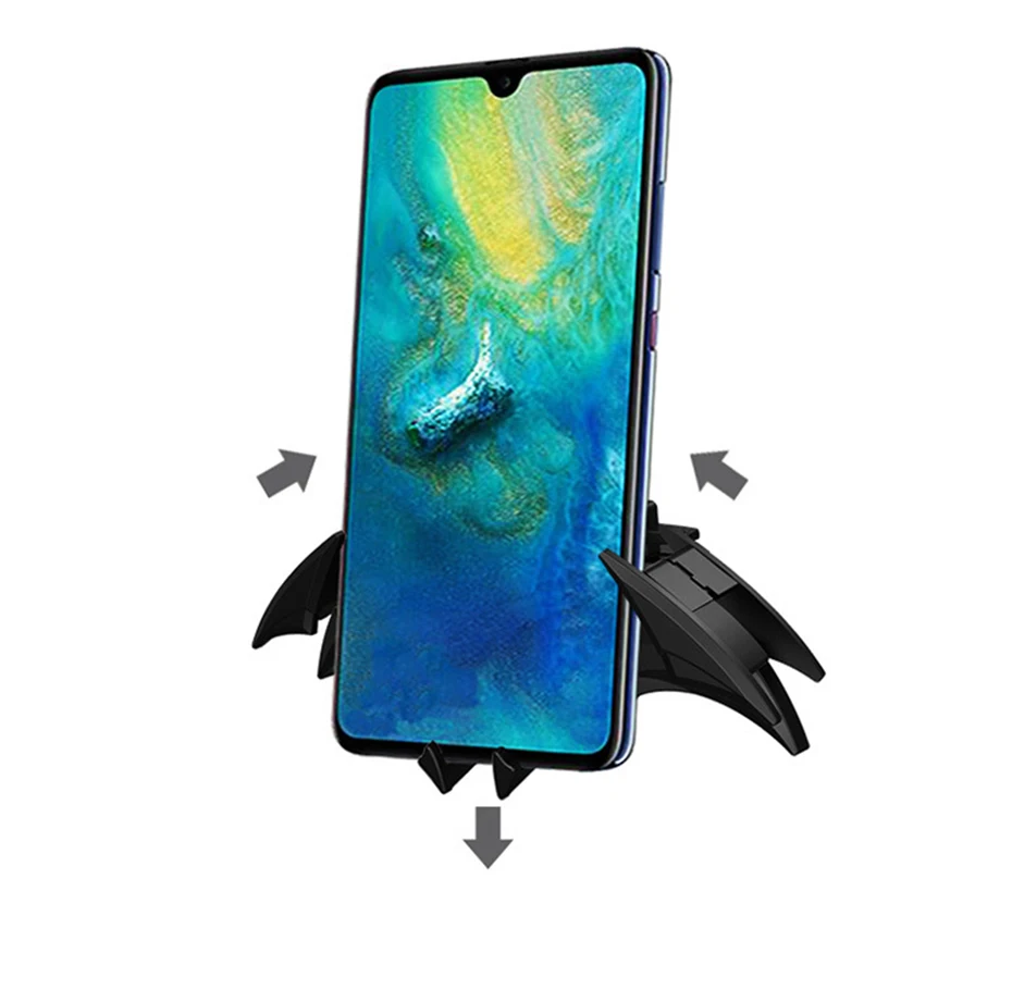 NEW Design Cool Bat Car Air Vent Phone Holder for Samsung Xiaomi iPhone Universal Gravity Stand Phone Support Holders in Car