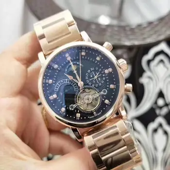 

2020 Skeleton silver casemen watch luxury Automatic self-wind Glass open back 1:1 AAA quality 29
