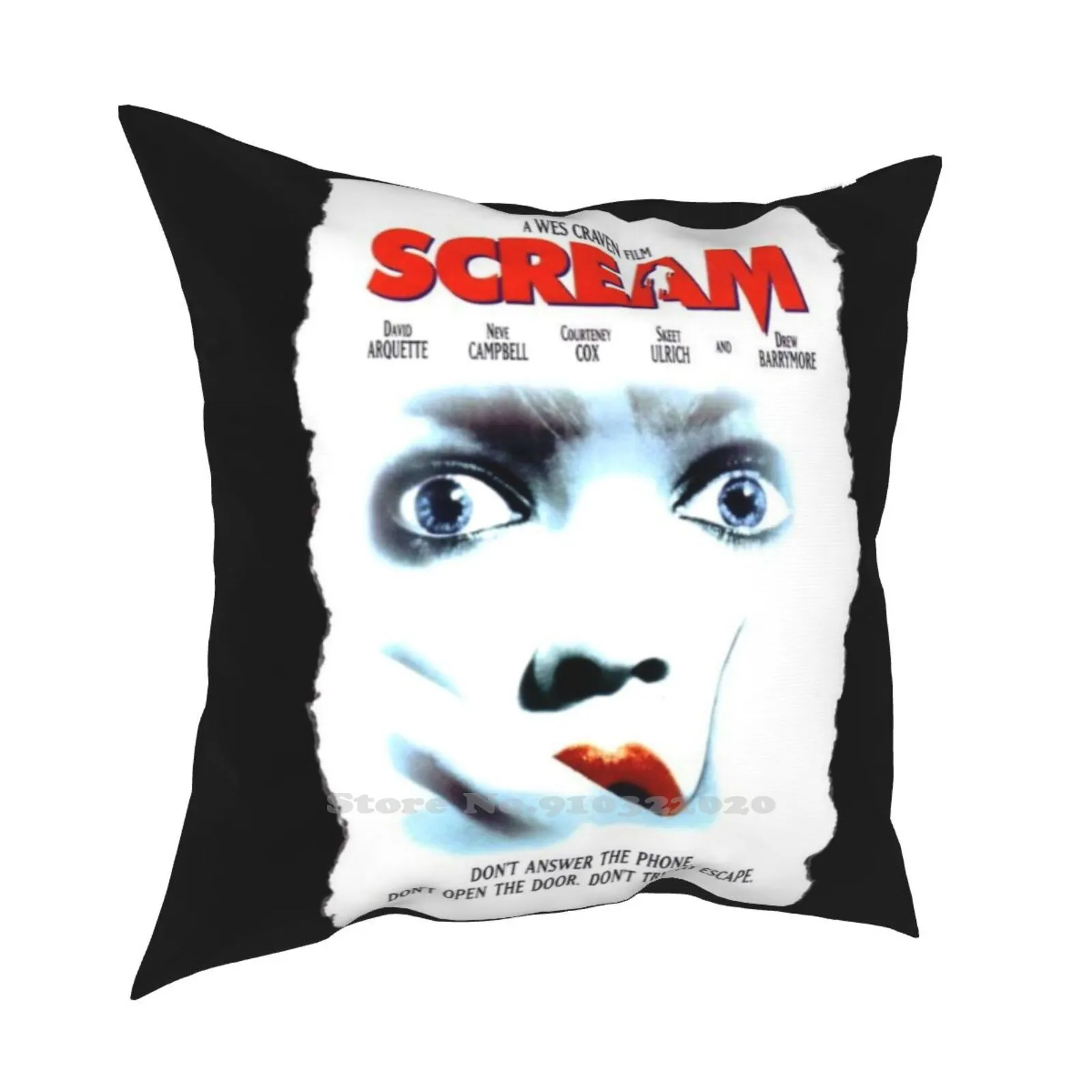 Scream Horror Movie Poster Art Pillows Case Camera Da Letto Decorazione Della Casa Billy Loomis Scream Scream Movie Scream Horror Film