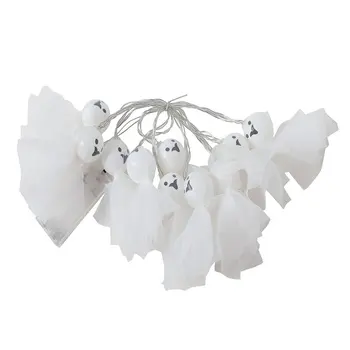 

10 Led Fabric Halloween Ghost Lamp String Ghost Face Holiday Decoration Lamp String Party Decoration Light String