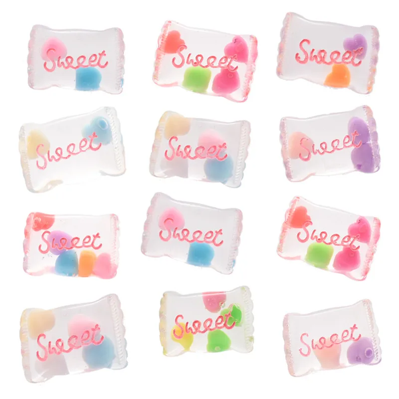 10pcs/lot Transparent Sweet Simulation Candy Charms Pendant For Jewelry Making DIY Handmade Accessories Home Decoration 10pcs/lot Transparent Sweet Simulation Candy Charms Pendant For Jewelry Making DIY Handmade Accessories Home Decoration