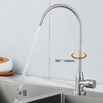 

Faucet Tap Stainless Steel 360 Degree Rotatable Modern for Home Kitchen Sink
