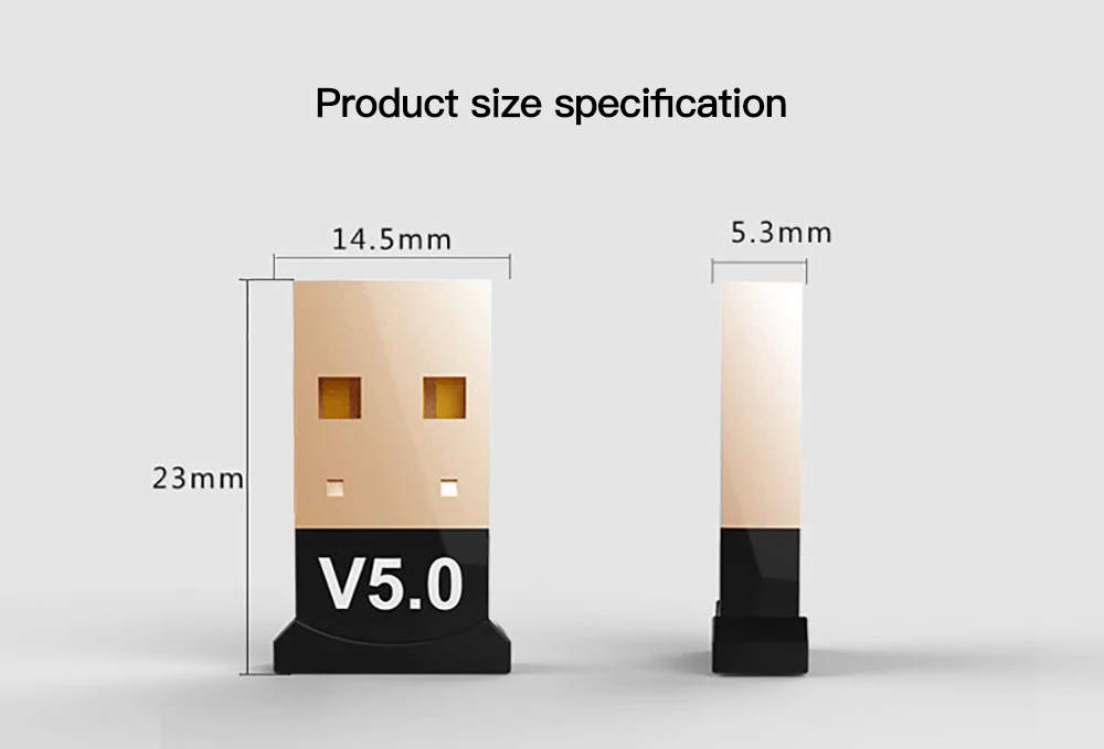 USB Bluetooth 5,0 аудио приемник передатчик беспроводной USB адаптер для компьютера ПК ноутбука Win 10 8 аудио Bluetooth ключ адаптер