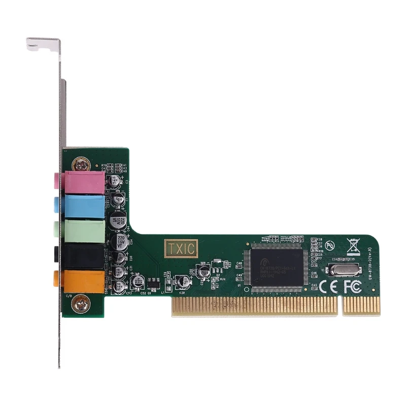 

Classic PCI Surround Sound Card 5.1CH Channel 8738 Chipset Digital Desktop Plug-In Board