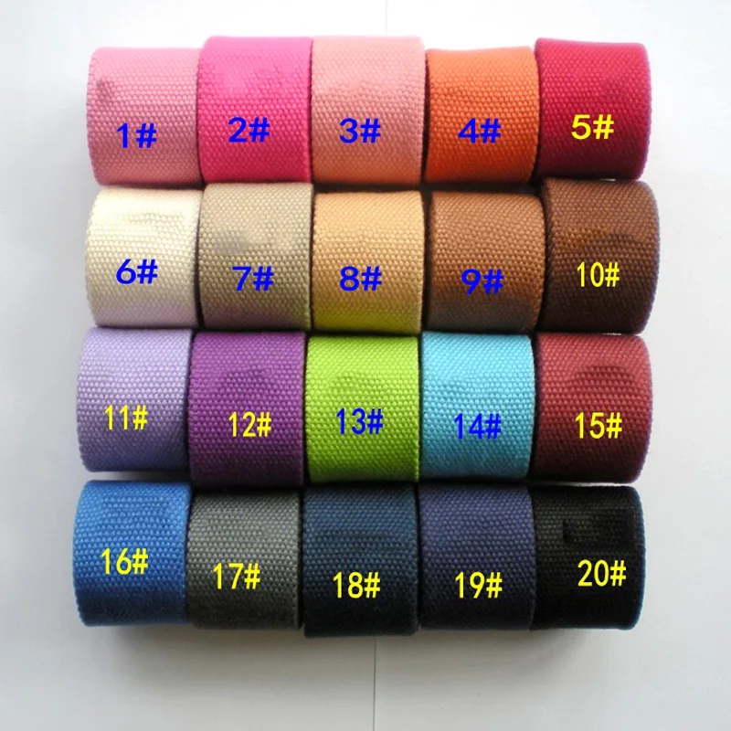 other colors 8 м 2,5 см ширина 2 мм толщина полиэстер-хлопок лямки Холщовая Сумка лямки ленты Рюкзак ремень обвязка косой ленты - Цвет: other colors