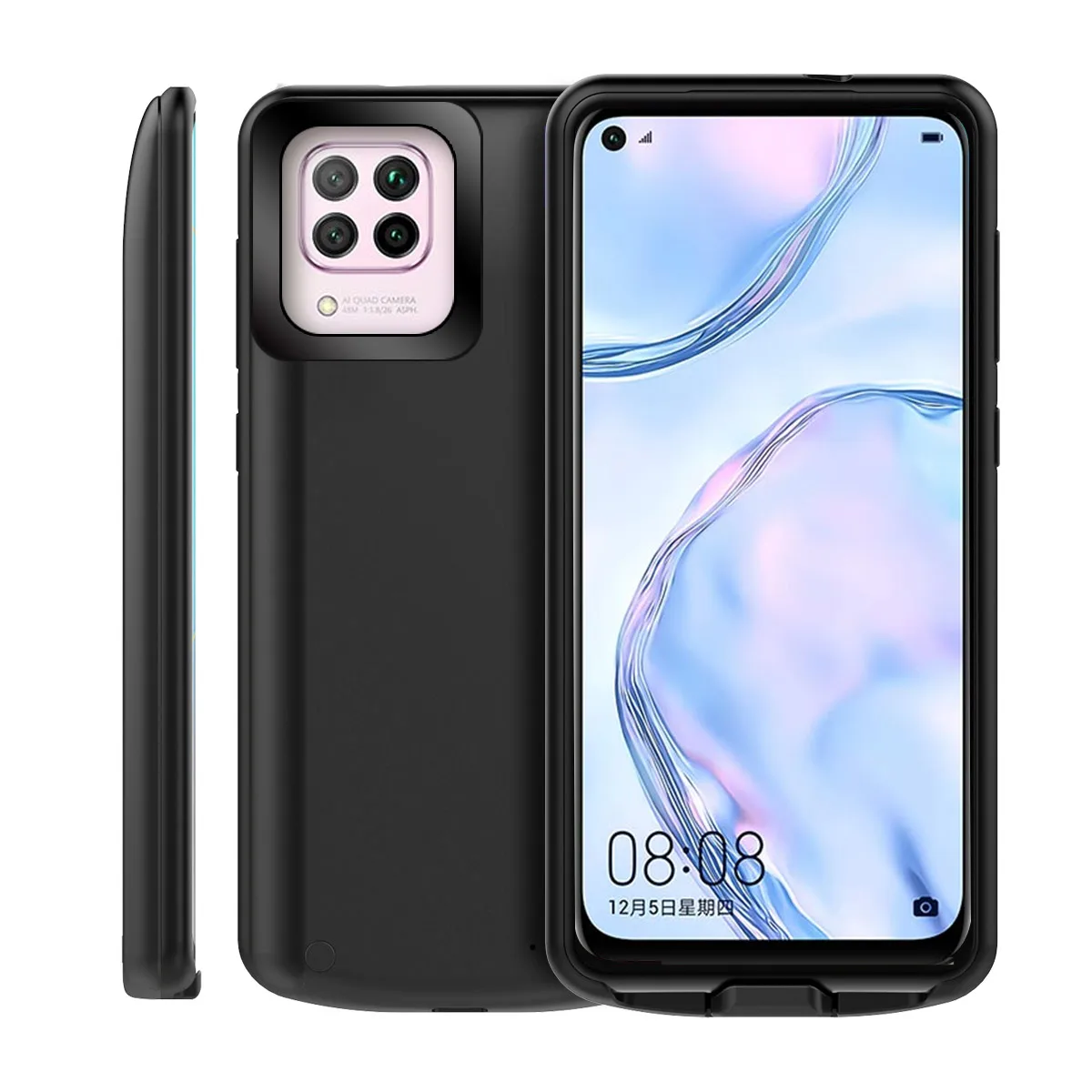 Для huawei Nova 6 6 SE чехол для зарядного устройства 6500 мАч Расширенный резервный внешний аккумулятор чехол для зарядки для huawei Nova 6 SE чехол для аккумулятора - Цвет: Nova 6 SE