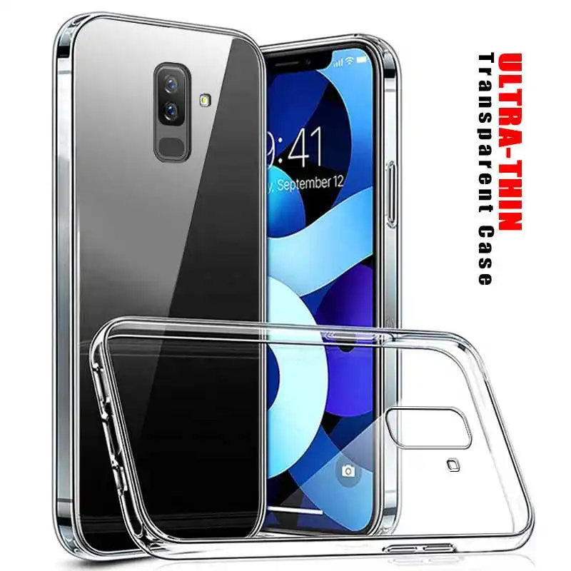Funda ultrafina transparente para Samsung Galaxy J8 J6 Plus Prime J4 Core J7 2018 J2 Pro