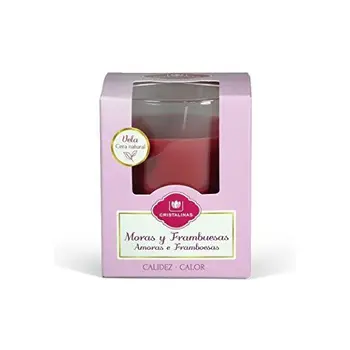 

CRISTALINAS Moras and frambuesas, Wax Candle, Red, ca. 7.1 x 7.1 x 8.6999999999999993 cm