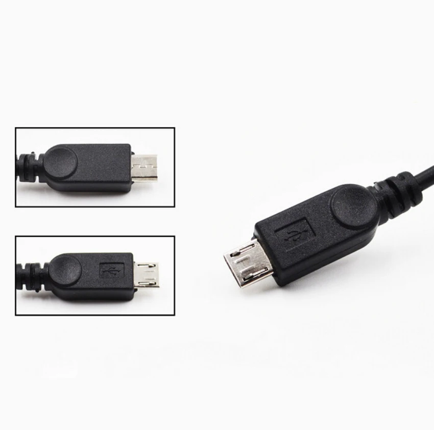 2 в 1 OTG Micro USB Host power Y Splitter USB адаптер для Micro 5 Pin женский и мужской кабель USB Женский для Micro Male+ Female