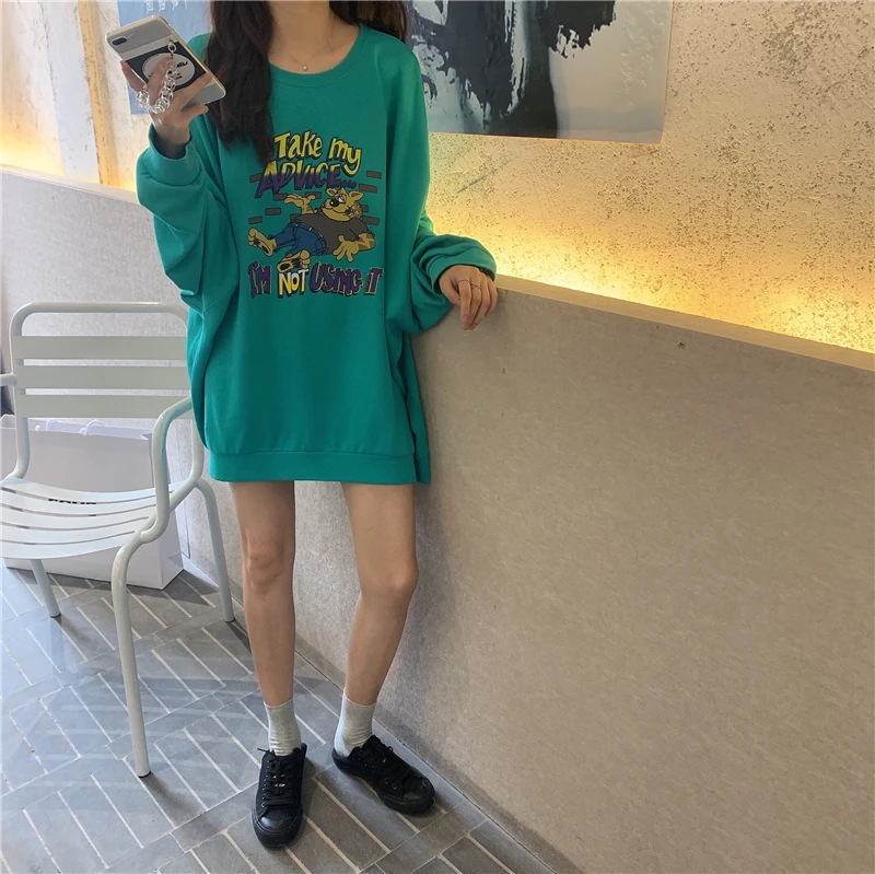 Футболки Женская весенняя одежда Ulzzang футболка с длинными рукавами женский s Модный буквенный принт в японском стиле Харадзюку корейский стиль хип хоп Свободный
