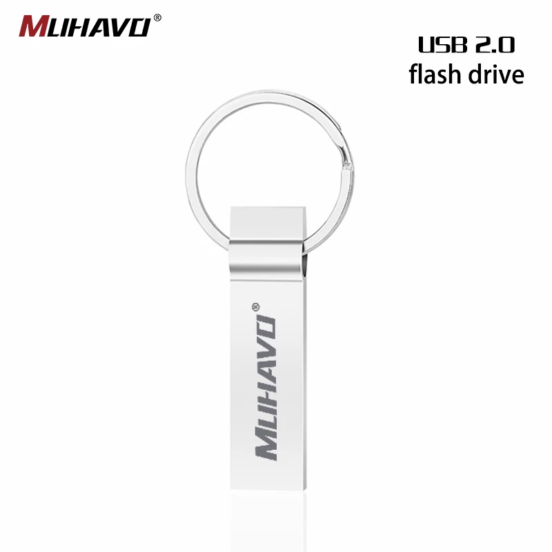 Usb флеш накопитель 128 ГБ металлическая ручка 64 32 16 водонепроницаемая флешка 8