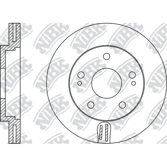 Диск тормозной передний Mitsubishi Lancer/SpaseRunner 2.0i/2.4GD