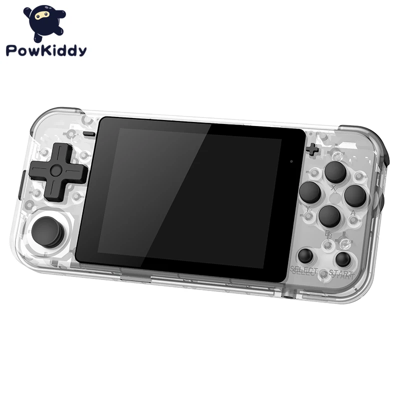 POWKIDDY Q90 Open Dual System Handheld Retro Game Console 3 "HD IPS Screen Kids Gift 16 Simulator Support PS1 New Game 3D games