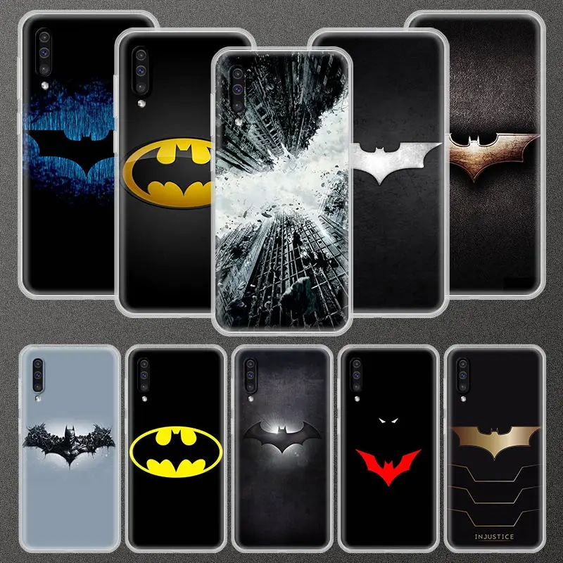 Чехол с логотипом Бэтмена для Samsung Galaxy A90 A50 A70 A70s A50s A40 A30 A20e A20s A10e A10|Бамперы| |