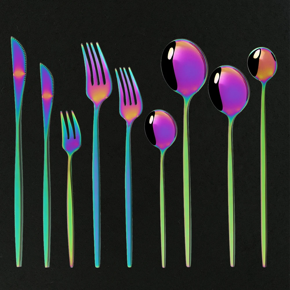 Dinnerware Cutlery Set Stainless Steel Luxury Flatware Home Fork Spoon Knife Kitchen Dinner Set cutlery set western style cutlery set picnic cutlery set stainless steel cutlery set