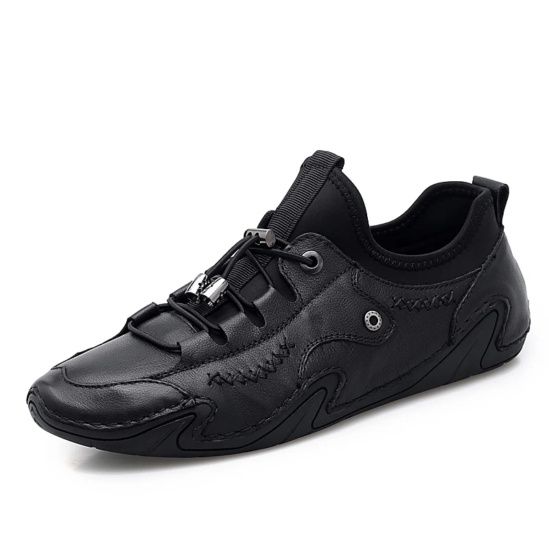 

Top Layer Cowhide Driving Shoes Black Leather Men Formal Shoes High Quality Designer Luxury Elegant Men Oxford Shoes *2925