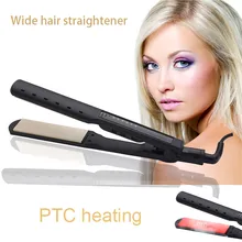 Профессиональный Выпрямитель для волос 2 в 1 греющего пара утюжок для выпрямления волос выпрямитель сухой Стиль Керамика светодиодный Дисплей Турмалин Керамика