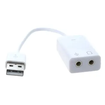 

USB 2.0 Virtual 2.1 Channel Audio effect 7.1 3D Sound Card Adapter