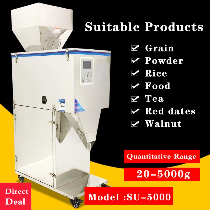 

20-5000 G Large Capacity Sub Loading Machine Grain Powder Rice Nut Grain Dog Food Weighing Quantitative Sub Loading Machine