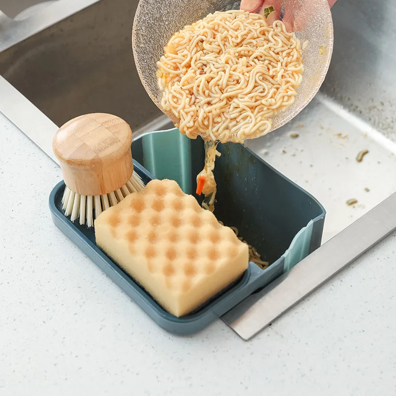 Foldable Sink Drain Basket Kitchen Waste Leaking Basket Sink Side Wet Garbage Sponge Rack Drain Filter Rack Kitchen Tool 19 Foldable Sink Drain Basket Kitchen Waste Leaking Basket Sink Side Wet Garbage Sponge Rack Drain Filter Rack Kitchen Tool