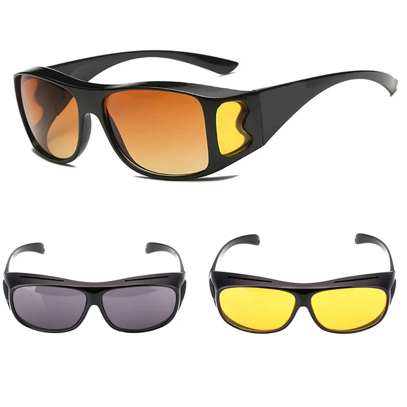 Модные очки для вождения ночного видения, солнцезащитные очки унисекс, очки для вождения автомобиля, очки с УФ-защитой, поляризованные солнцезащитные очки