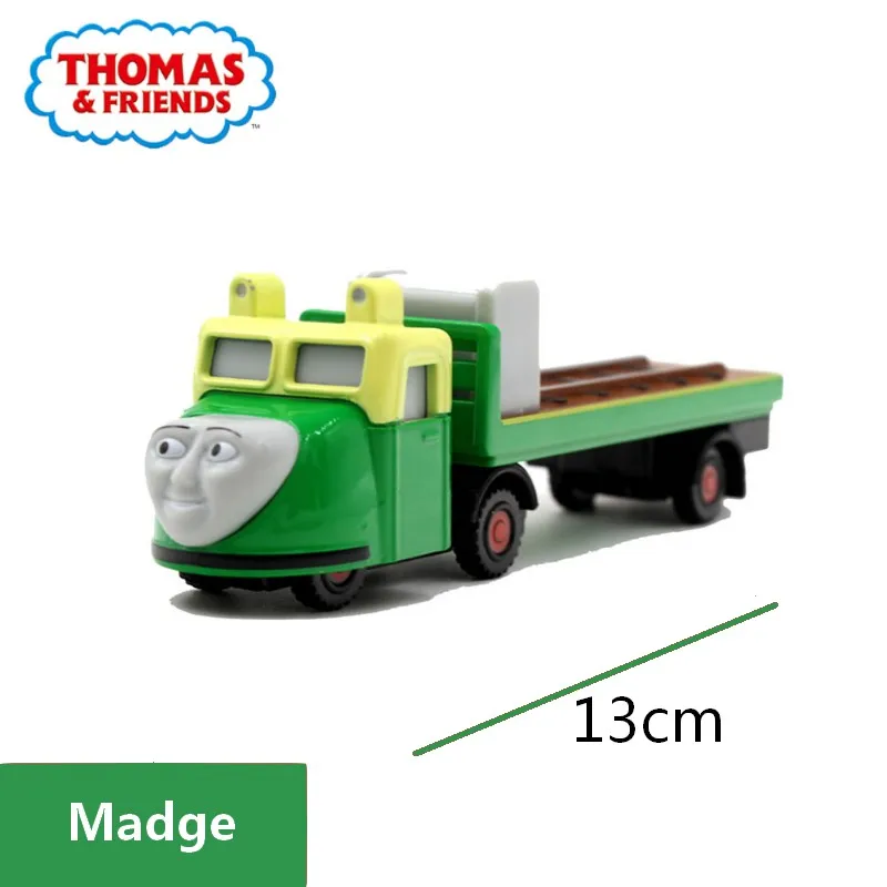 Thomas and Friends Strackmaster 1:43 Двойные головки Mighty Mac фиолетовый поезд модель сплава Магнитный трек мальчик игрушка подарок на день рождения - Цвет: Madge