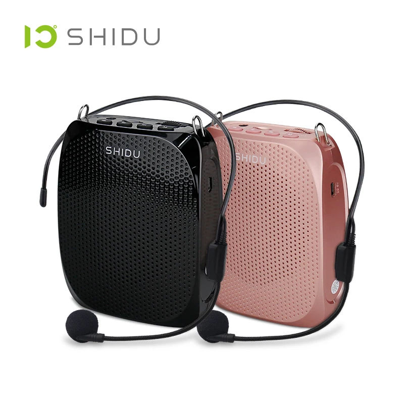 

SHIDU S258 10W Voice Amplifier Mini Audio Portable Speaker Natural Stereo Sound Wired Microphone Loudspeaker For Teachers Speech