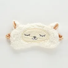 Трансграничной милое плюшевое пальто-барашек глазную повязку овец затенение сна глазную повязку мягкая Пижама затенение дышащий повязка на глаза