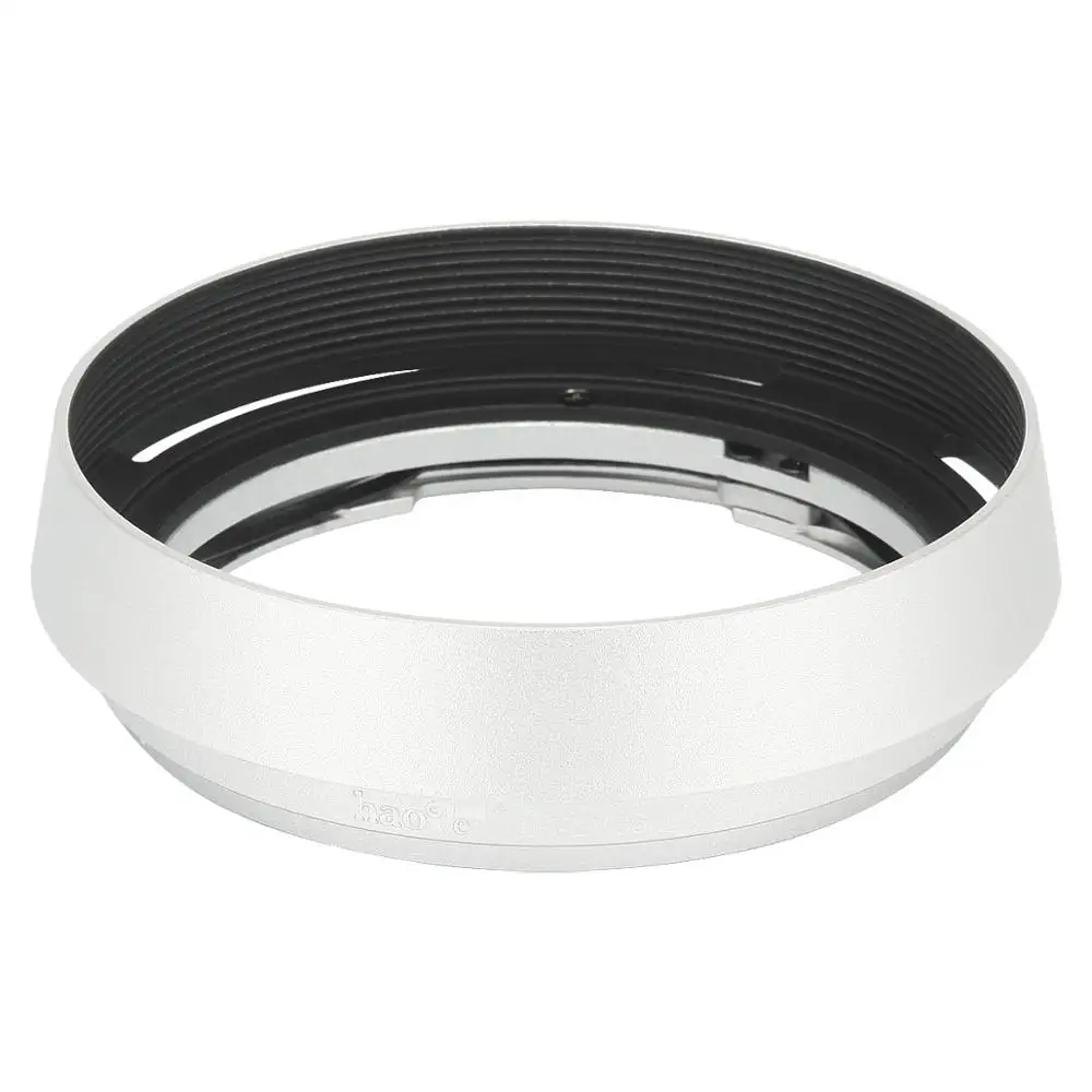 Haoge Hg-Lh-Zm36 Baionetta Rotondo Di Metallo Lens Hood Ombra Compatibile Con Carl Zeiss Distagon T 1.4/35 35 Millimetri F1.4 Zm Lente Argento