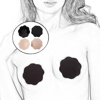 

Strapless Backless Adhesive Stick On Bra Stickers Silicone Breast Petals Lift Nipple Cover Invisible Petal Intimates Accessories